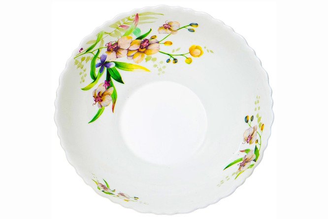 Изображение товара Салатник Английский сад из стеклокерамики 650 мл, стильный посудный аксессуар