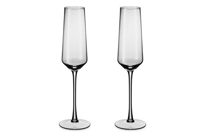 Изображение товара Набор бокалов HOFF Кави для шампанского 260 мл 2 шт стекло стильный дизайн