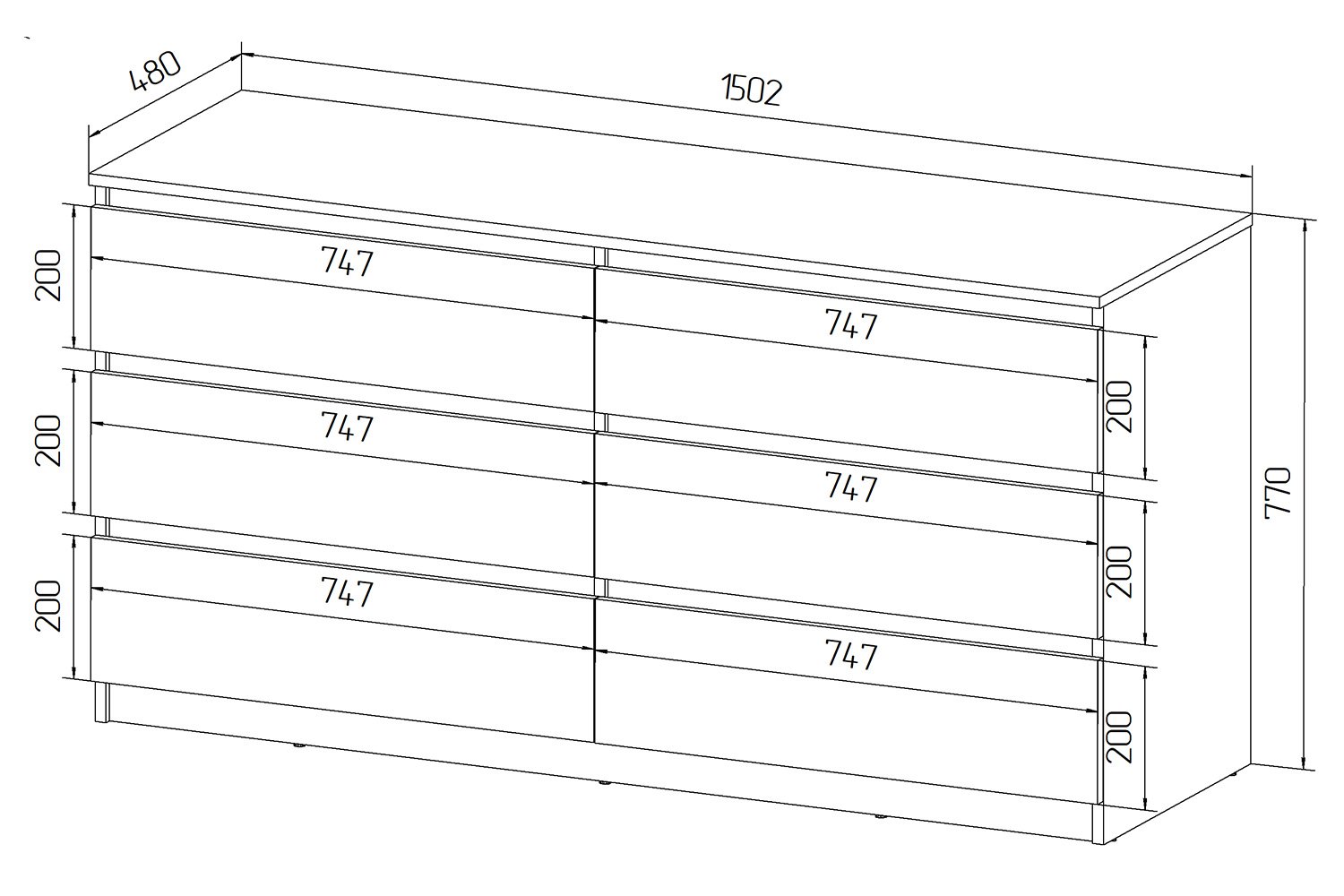 Схема сборки комода 3 ящика из светофора