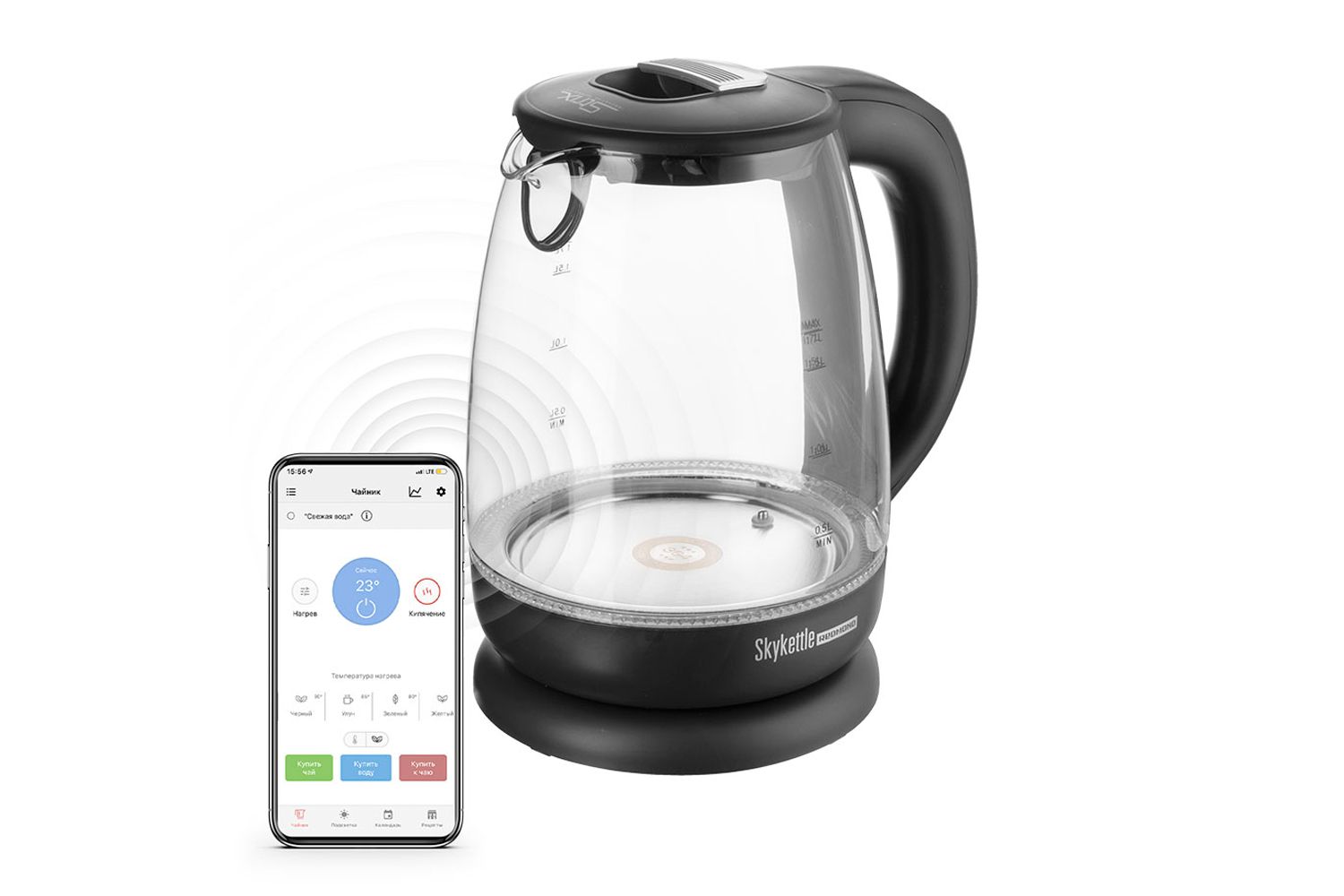 Чайник REDMOND SkyKettle RK-G210S - купить по цене 0 рублей в  интернет-магазине Hoff.ru | 80408925