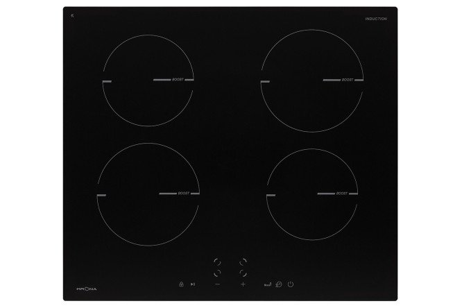 Изображение товара Индукционная варочная панель KRONAsteel Magier KRIH25 60 BL 4BTK 59 см стеклокерамика