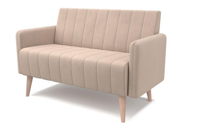Изображение товара Диван Норман 2 бежевый, размеры 129х82х68 см