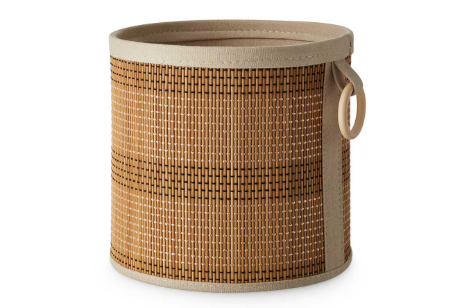 Изображение товара Корзина HOFF Malme 28х26х28 см для хранения из бамбука и металла