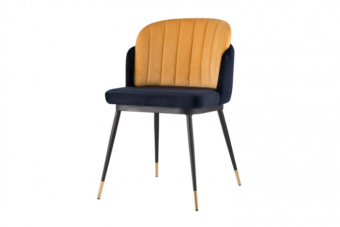 Изображение товара Стул Пенелопа 53х80х61 см с обивкой из вельвета и металлическими ножками