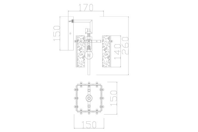 Бра FREYA FR5166WL 2 кв.м, E14