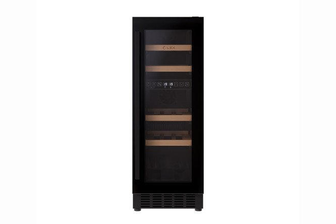 Винный шкаф LEX LWD3017BL dual zone, чёрный цвет чёрный