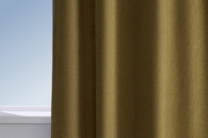 Изображение товара Штора HOFF Бурома 180х300 см, 1 шт., цвет зелёный