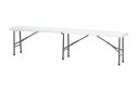 Скамейка складная Stool Group ZD_183-3X цвет каркаса серый, отделки белый
