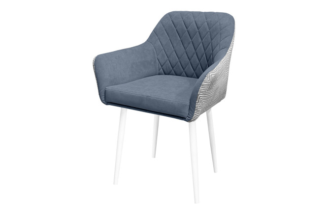 Изображение товара Стул Chester 63х86х58 см с велюром и металлическими ножками