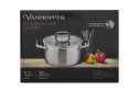 Кастрюля с крышкой VANHOPPER Grandchef 3.2 л