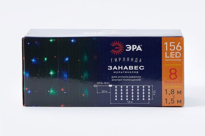 Изображение товара Гирлянда ЭРА Дождь/Занавес 1.8 м