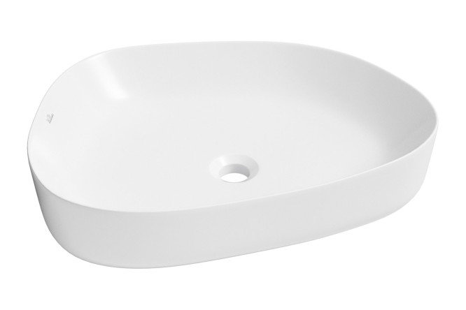 Изображение товара Накладная раковина Belle spa 3.0 белый фарфор 55х14х40 см