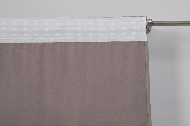 Штора на ленте ESTUDI BLANCO Izabella 180х280 см, 1 шт., цвет серый
