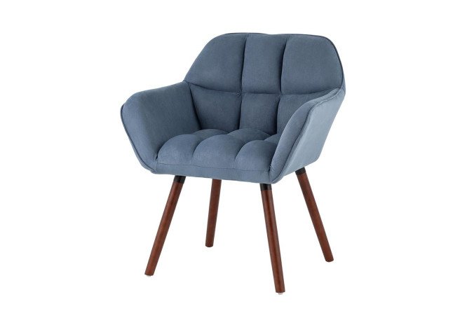 Изображение товара Современное кресло Брайан из искусственной замши с массивом бука