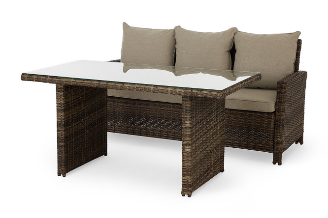 Изображение товара Набор садовой мебели Glendale с прямым диваном 167x85x71 см для комфортного отдыха
