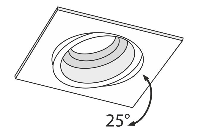 Светильник встраиваемый MAYTONI Downlight Atom 9.2x8x9.2 см, GU10