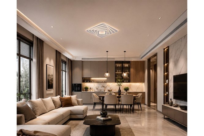 Люстра SCHAFFNER Privado 28 кв.м., LED, 50 см
