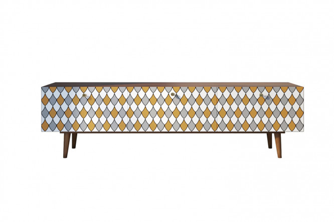 Изображение товара Тумба под TV Berber из ЛДСП и массива ясеня 180x50x45 см