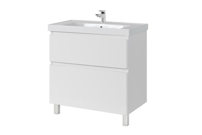Изображение товара Тумба напольная для ванной комнаты Sanstar Riana 365.1-1.5.1.КГРЕ 86,6 см белая