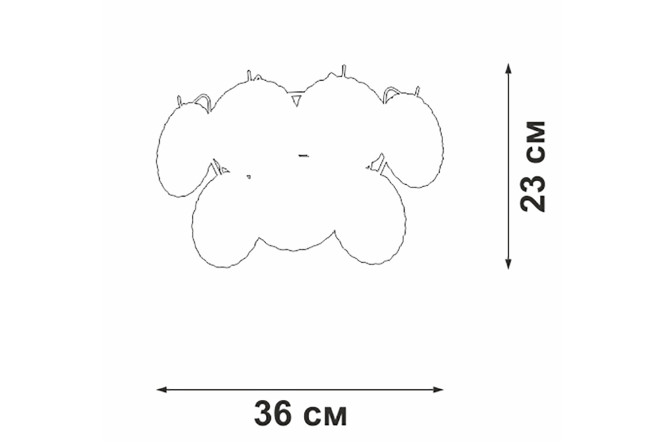 Светильник настенный VITALUCE V5295-8/2A 6 кв.м, E14