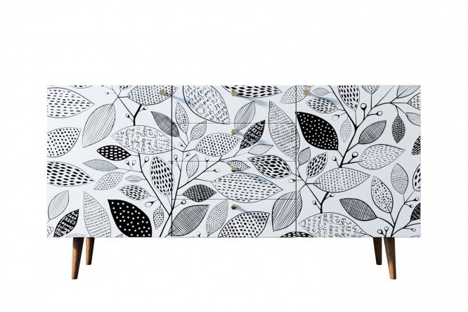 Изображение товара Комод Berber 160х70х40 см коричневый корпус, фасад принт