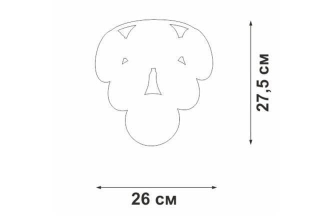 Светильник настенный VITALUCE V5849-7/2A 6 кв.м, E14