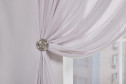 Тюль на люверсах MICASA Далия (Dalia) 300х280 см, 1 шт., цвет серый