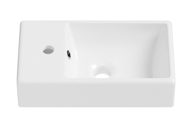 Изображение товара Накладная раковина WC Area 151802000 левая белая 40х14х22 см