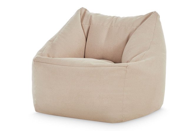 Изображение товара Кресло Gap из велюра, светло-бежевое, размеры 80x80x80 см