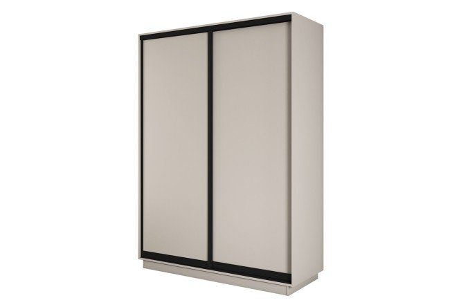 Изображение товара Шкаф-купе 2-дверный Slide-2 v.2 120х240 см кашемир/чёрный профиль