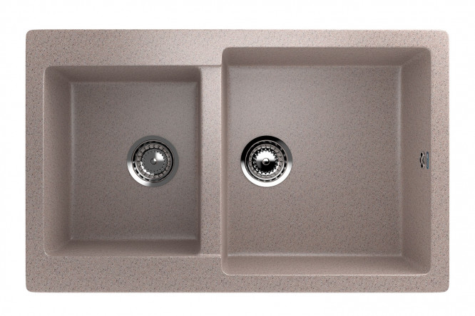 Изображение товара Мойка ULGRAN U-505 77х50х20 см искусственный мрамор для кухни