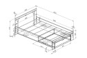 Кровать Дельта Next 120х200 см цвет белый