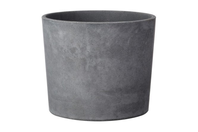 Изображение товара Кашпо Кедр бетон серого цвета 17.9х15.6 см для растений