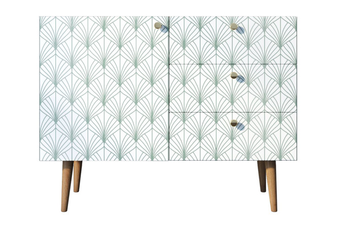 Изображение товара Комод с 3 ящиками и дверкой Berber - стильная мебель для хранения