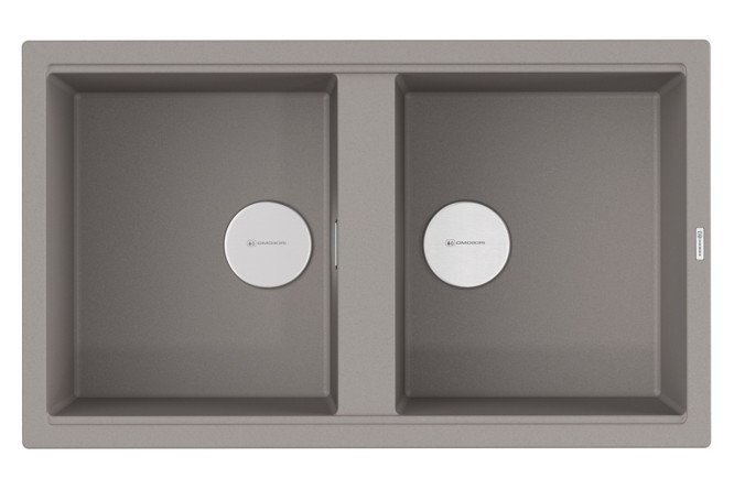 Изображение товара Мойка врезная OMOIKIRI Kitagawa 86-2-GR 4993491 86х51х20 см