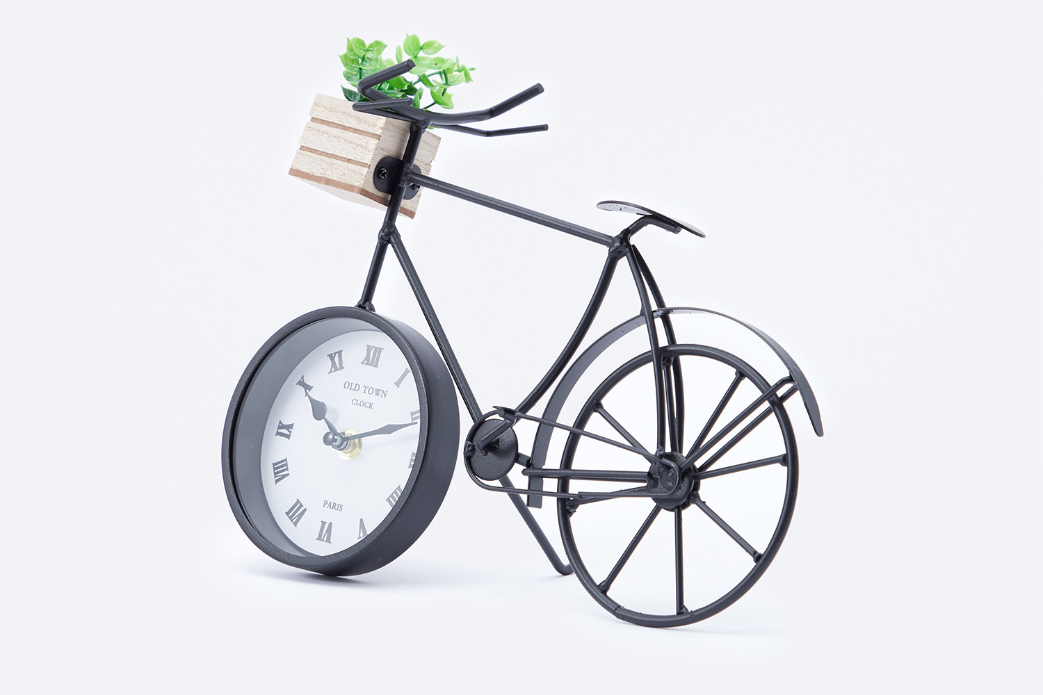 фото Часы настольные велосипед с суккулентом hoff