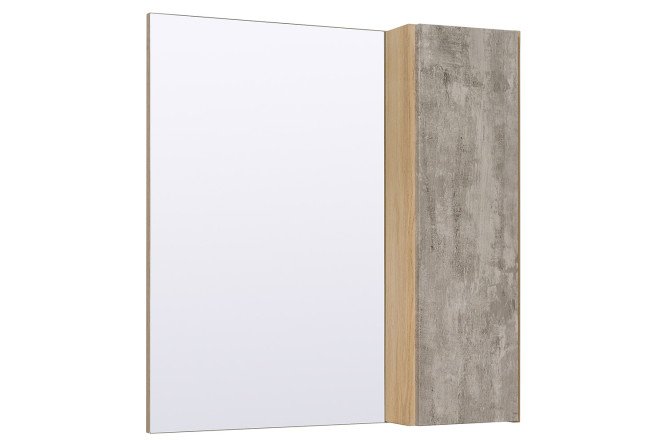 Изображение товара Шкаф-зеркало RUNO Мальта 70 дуб/серый 70х75 см