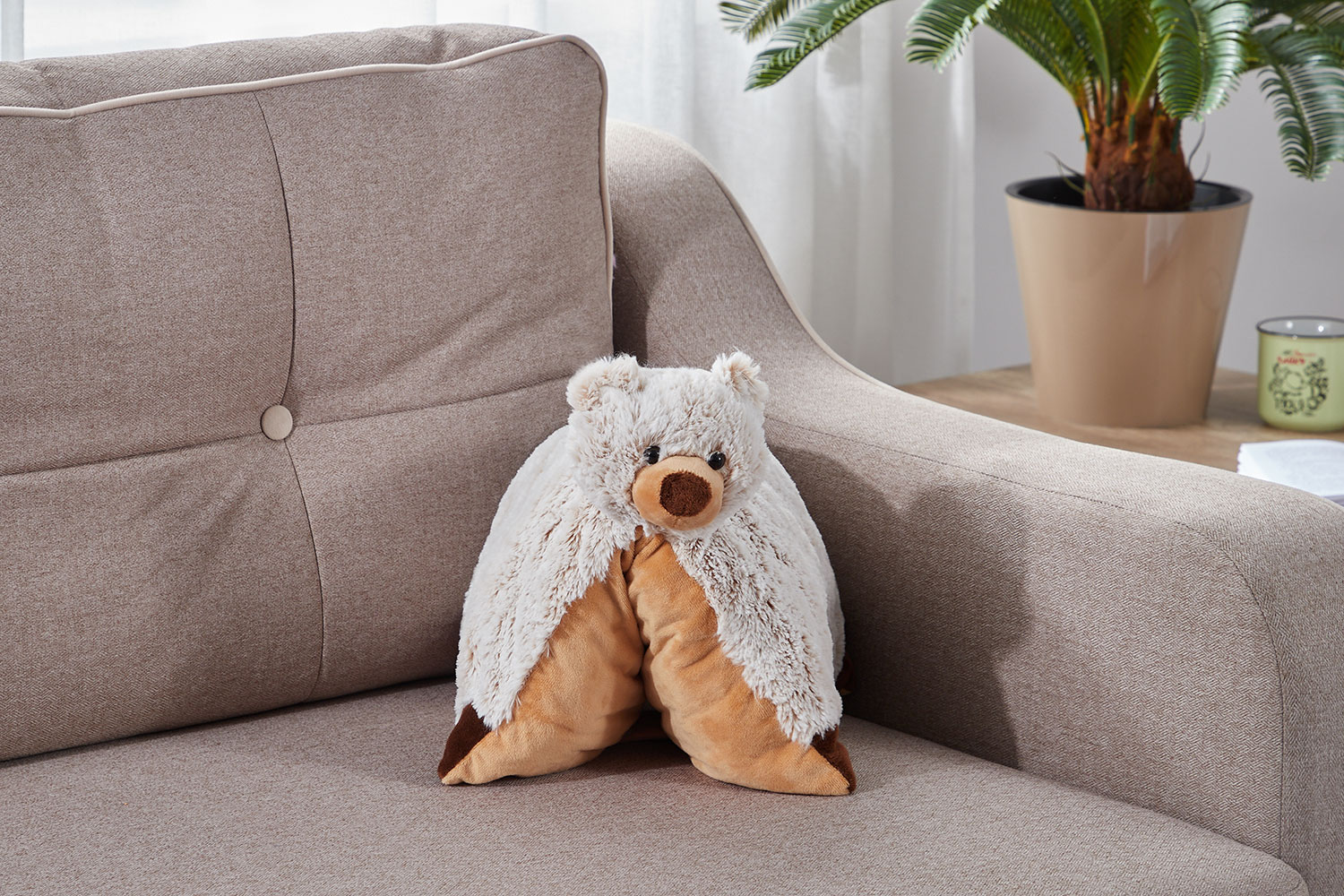 фото Декоративная подушка медведь hoff