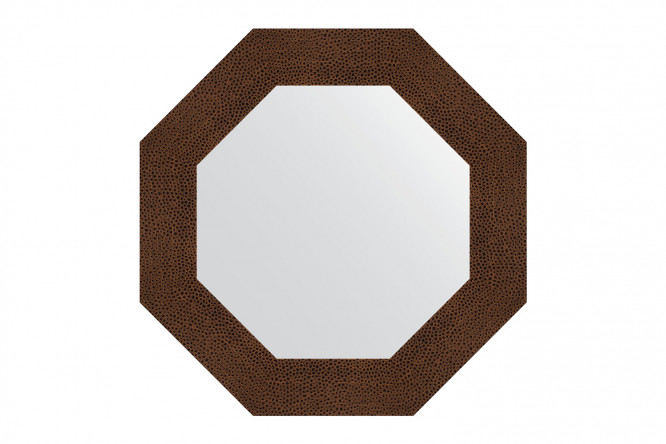 Изображение товара Зеркало настенное в багетной раме EVOFORM Octagon BY 7354, бронзовая лава 61х61 см