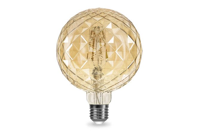 Лампа светодиодная IN HOME GL125CR-deco E27, 15W, Груша, 3000 К, Тёплый