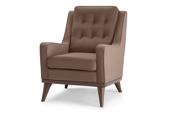 Изображение товара Кресло для отдыха SCANDICA Норд с велюровой обивкой, размеры 71х96х91 см