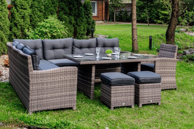 Комплект мебели Genry цвет каркаса серый, отделки серый