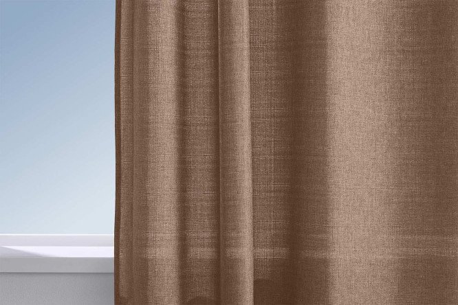Штора MICASA Alberta 150х280 см, 1 шт., цвет песочный