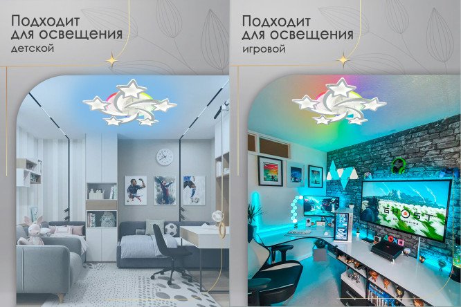 Люстра SEVEN FIRES Martein 24 кв.м., LED, 60 см