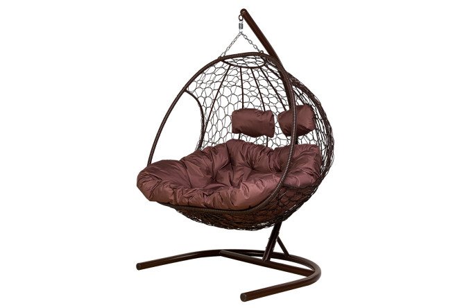 Изображение товара Кресло подвесное Добрыня коричневый основание каркас