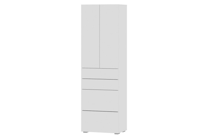 Изображение товара Детский шкаф с 4 ящиками Оскар мини 60x194x39,6 см без сверлений