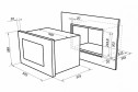 Встраиваемая микроволновая печь MAUNFELD MBMO 59.5х38.8х32.5 см