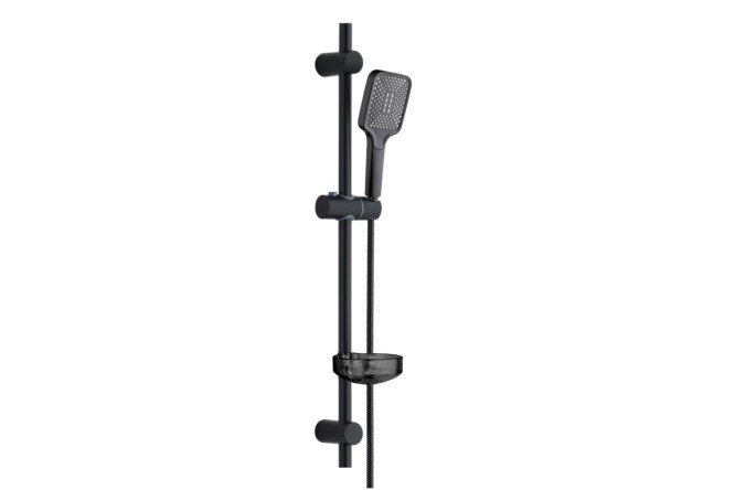 Изображение товара Душевой гарнитур ORANGE O-Shower OS714b с регулируемой стойкой и длинным шлангом