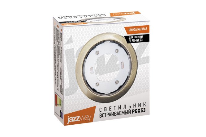 Светильник встраиваемый JAZZWAY 10639.28 PGX53 10.6x3.9x10.6 см, GX53