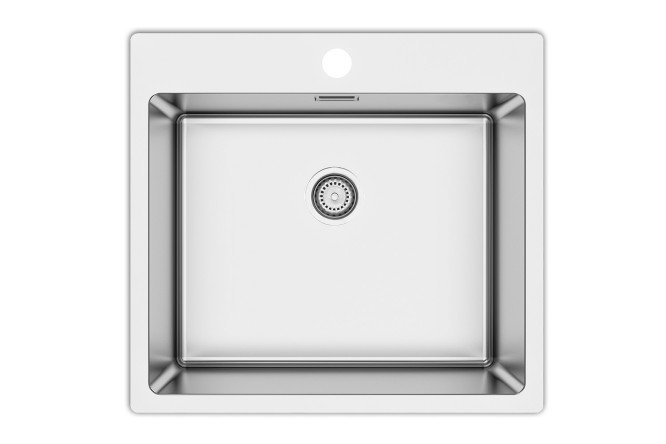 Изображение товара Врезная мойка LONGRAN Techno 55х50,5 см из нержавеющей стали